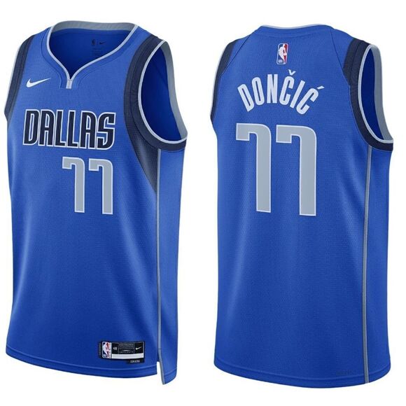 Dallas Mavericks Doncic Icon Edition 2022/23 NBA Swingman Jersey Game Royal - Picture 1 of 11